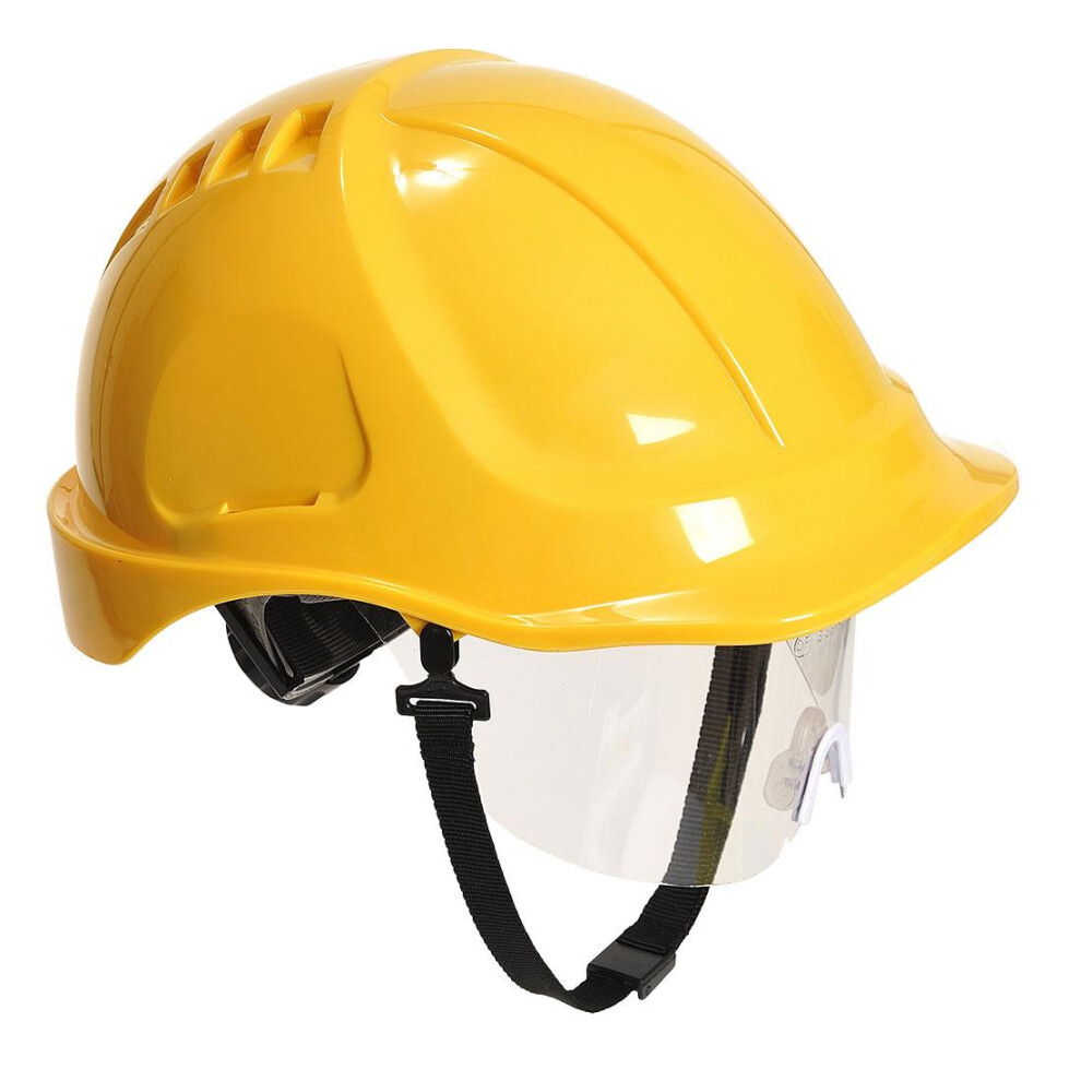 (One Size, Yellow) Portwest Unisex Adult Endurance Plus Safety Helmet Set