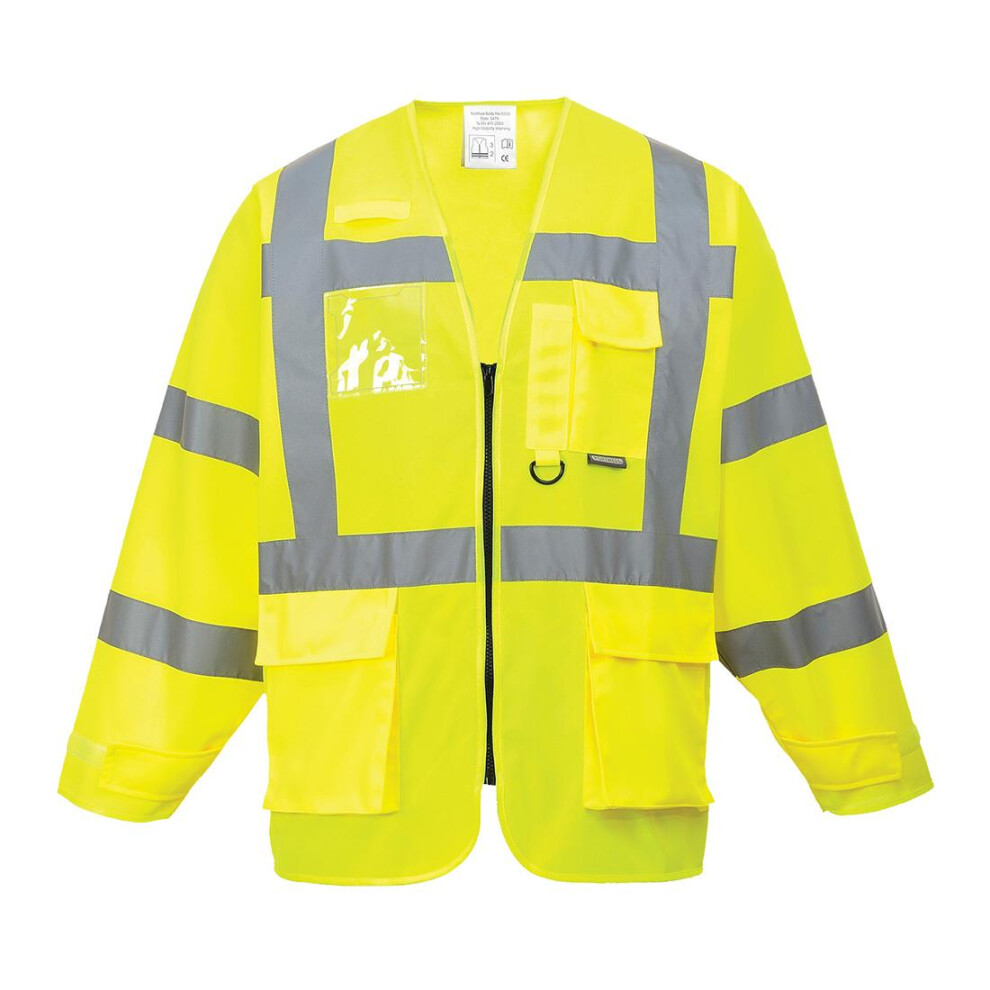 (XL, Yellow) Portwest Mens Executive Hi-Vis Jacket