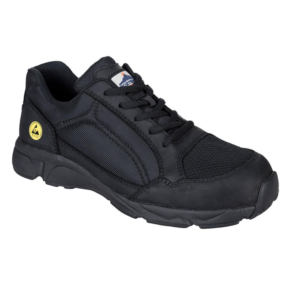 (6.5 UK, Black) Portwest Mens Compositelite Safety Trainers