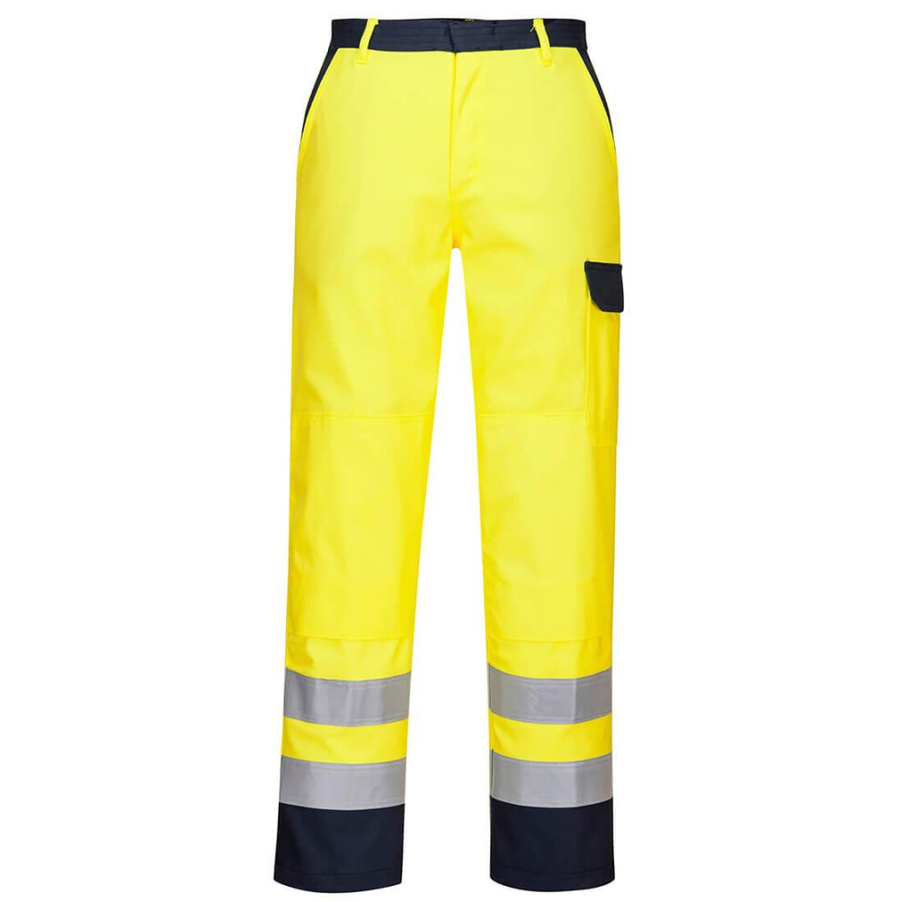 (XL, Yellow) Portwest Mens Hi-Vis Bizflame Pro Trousers