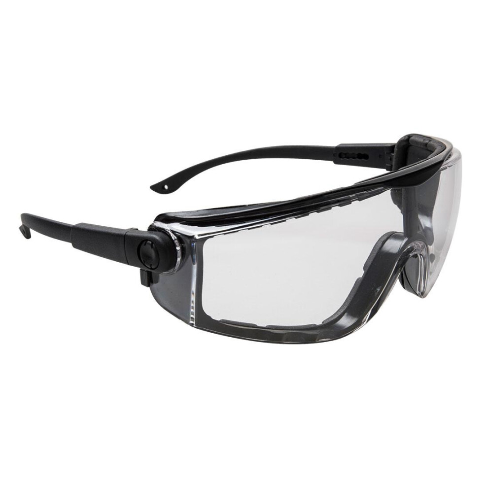 (One Size, Clear) Portwest Unisex Adult Focus Safety Glasses