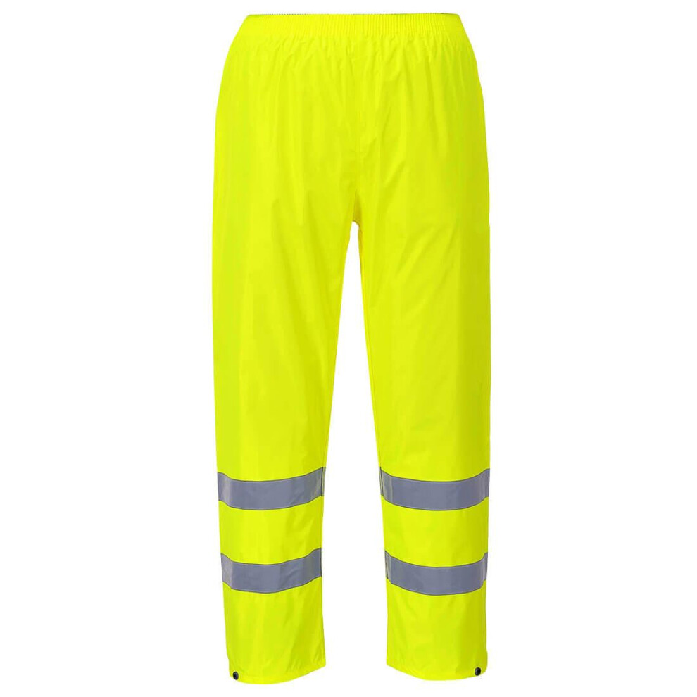 (XXL, Yellow) Portwest Mens Hi-Vis Rain Trousers