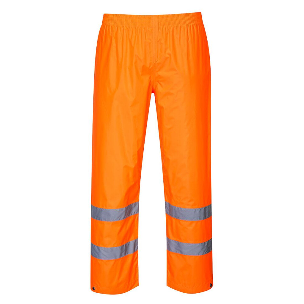 (3XL, Orange) Portwest Mens Hi-Vis Rain Trousers