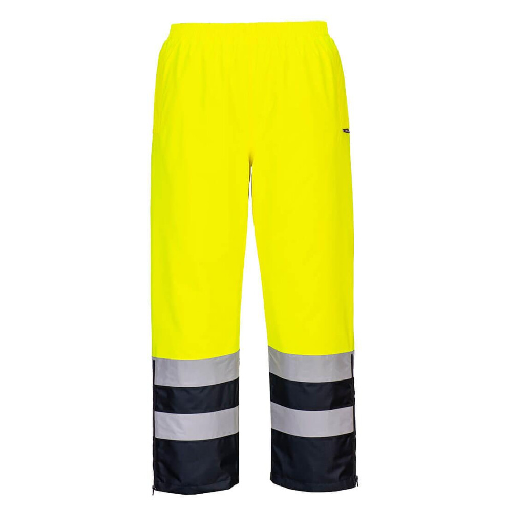 (S R, Yellow/Navy) Portwest Mens Hi-Vis Winter Trousers