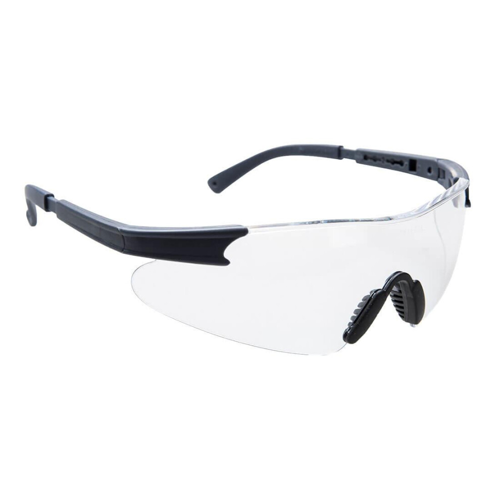 Portwest Unisex Adult Curved Safety Glasses