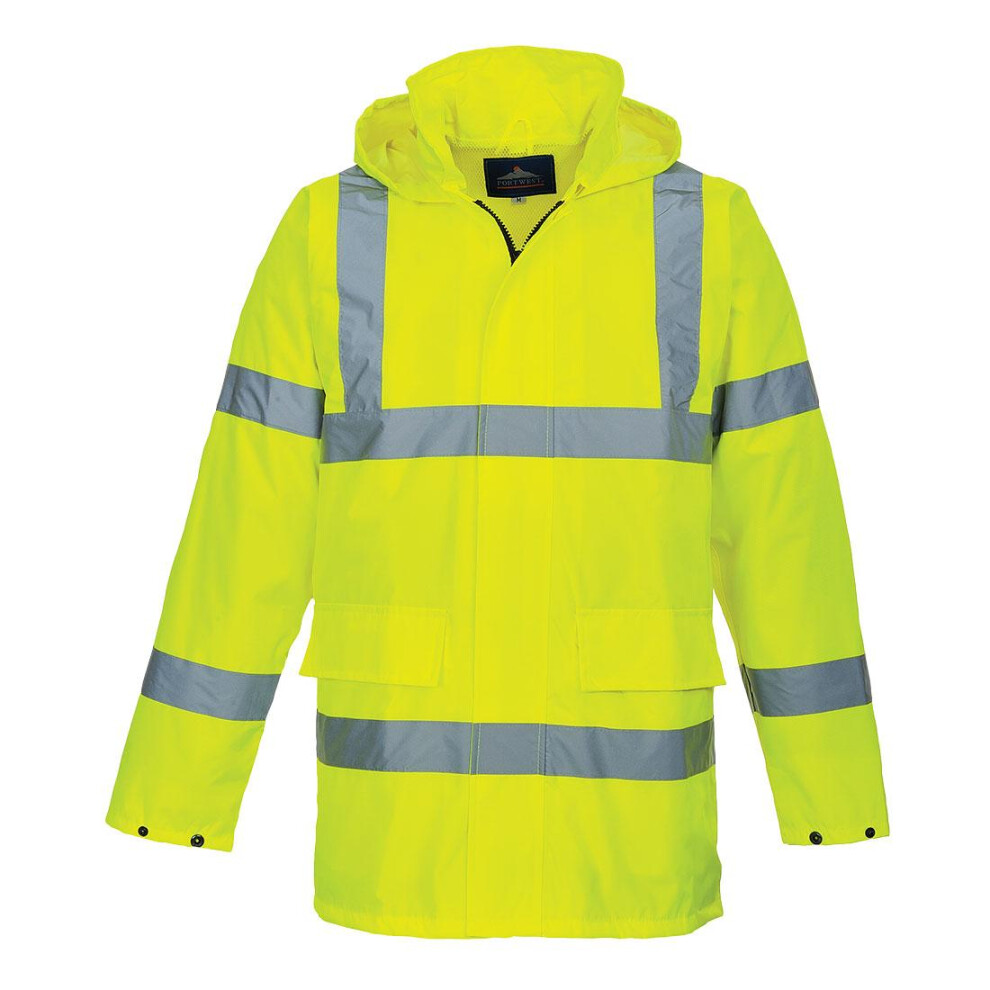 (XS, Yellow) Portwest Mens S160 Lite Hi-Vis Traffic Jacket