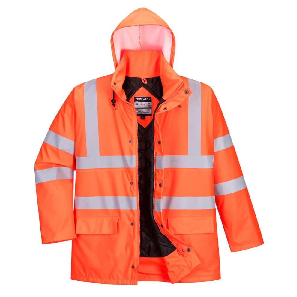 (XL, Orange) Portwest Mens Ultra Sealtex Hi-Vis Winter Jacket