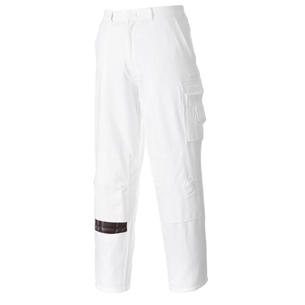 (XS L, White) Portwest Mens S817 Work Trousers