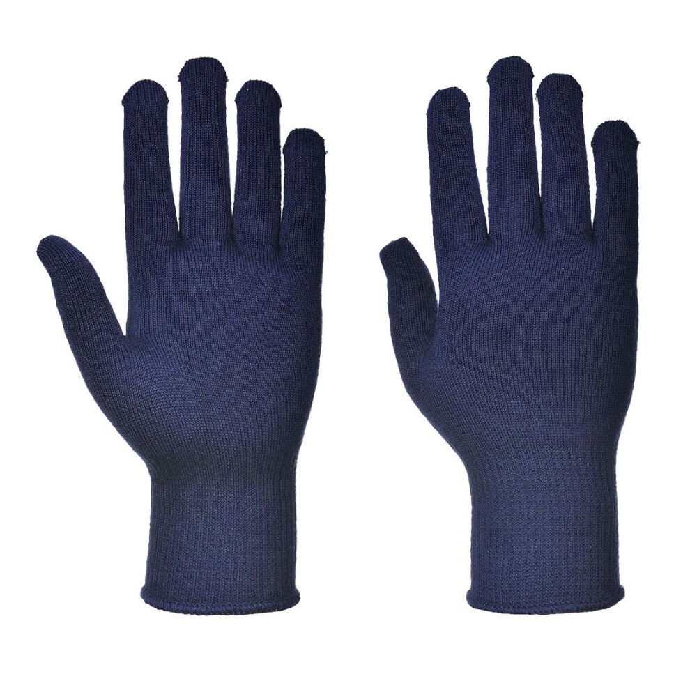 (XL, Navy) Portwest Unisex Adult Thermal Safety Gloves