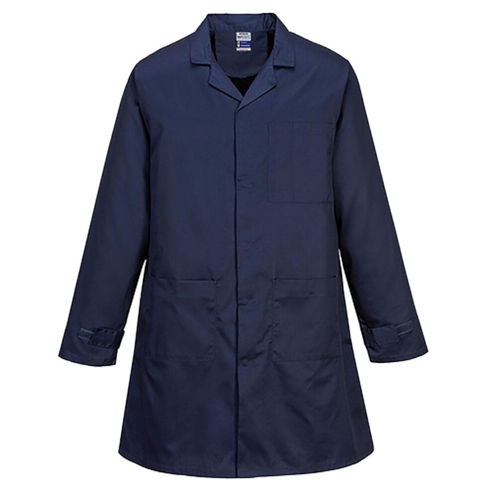 (XS, Navy) Portwest Unisex Adult Anti-Static Coat