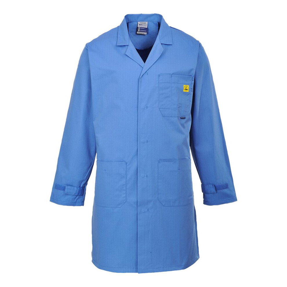 (M, Hamilton Blue) Portwest Unisex Adult Anti-Static Coat