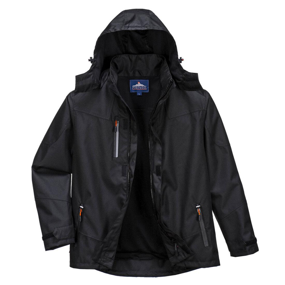 (5XL, Black) Portwest Mens Outcoach Jacket