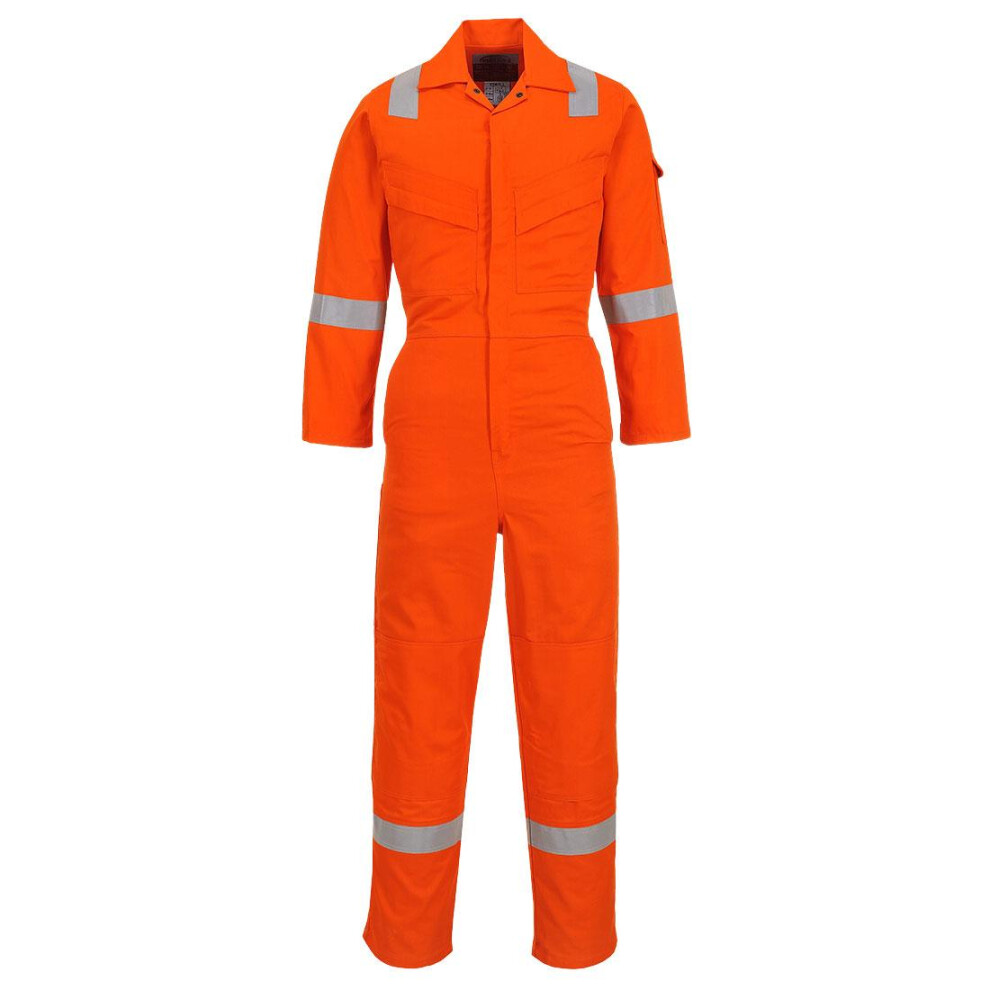 (XS, Orange) Portwest Unisex Adult Flame Resistant Anti-Static Overalls