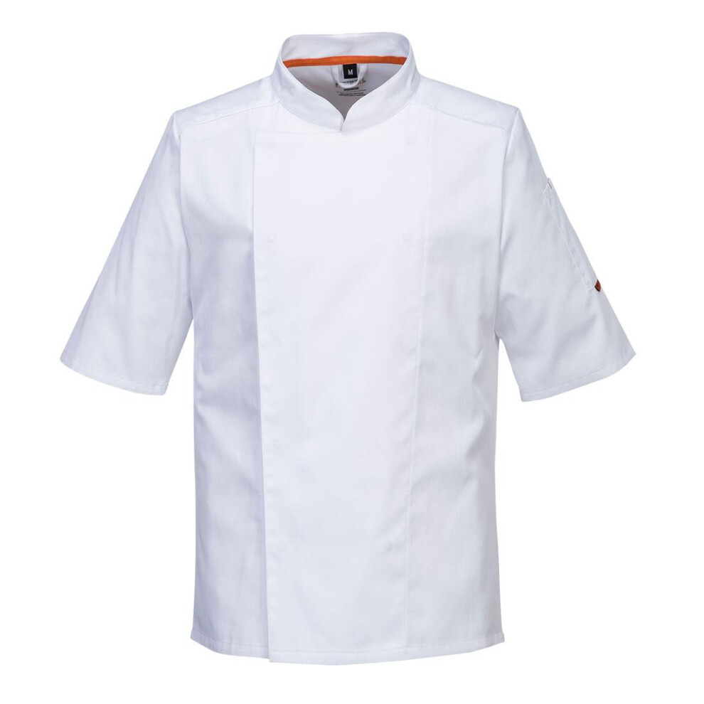 (XXL, White) Portwest Mens C738 Pro Air-Mesh Short-Sleeved Jacket