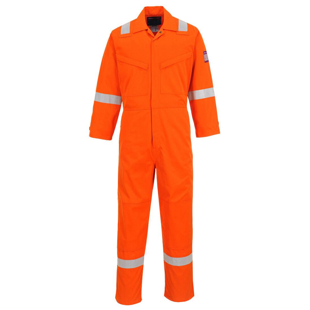 (4XL, Orange) Portwest Unisex Adult Modaflame Overalls