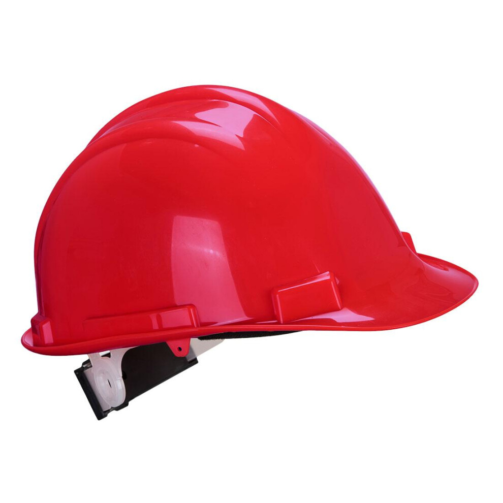 (One Size, Red) Portwest Unisex Adult Expertbase Safety Helmet