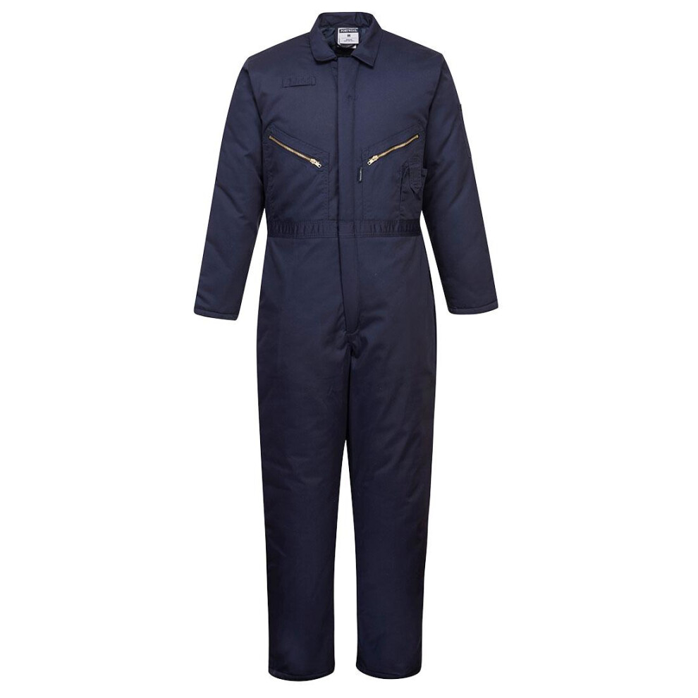 (XXL R, Navy) Portwest Unisex Adult Orkney Lined Overalls