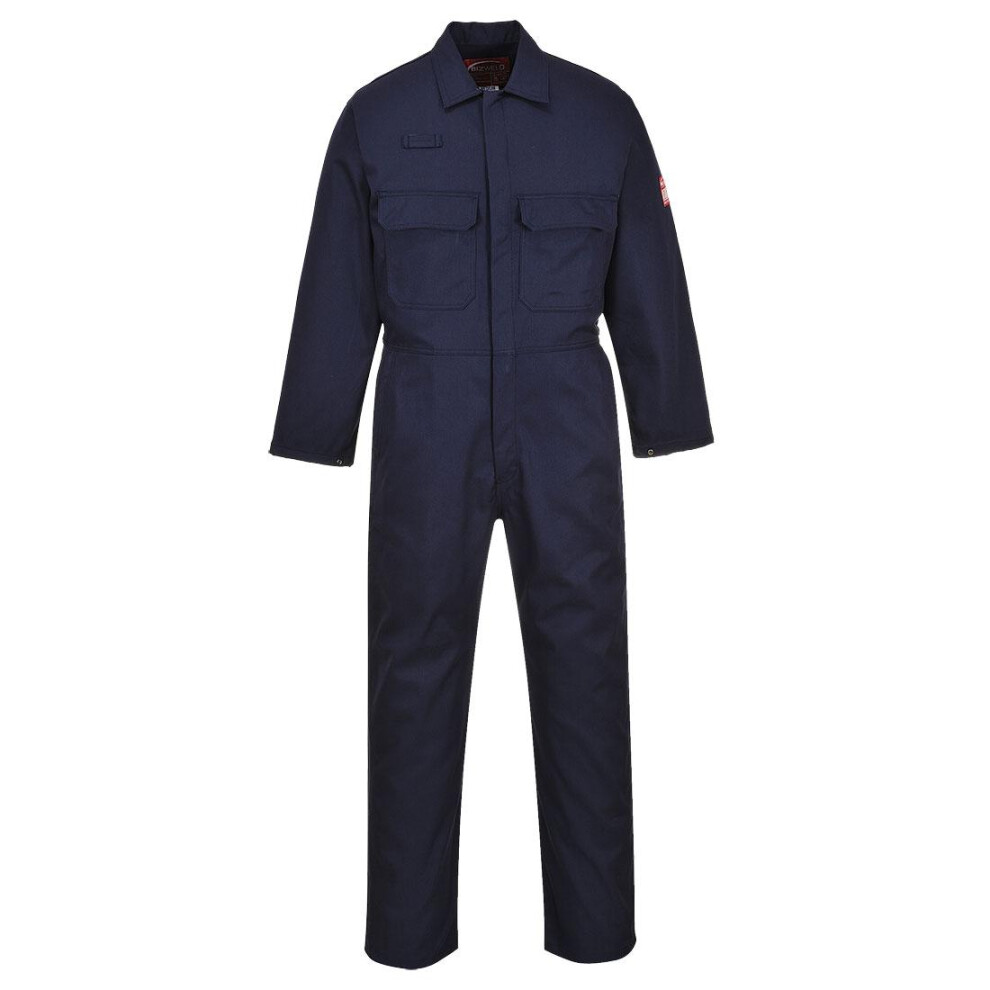 (52R, Navy) Portwest Unisex Adult Bizweld Fire Resistant Overalls