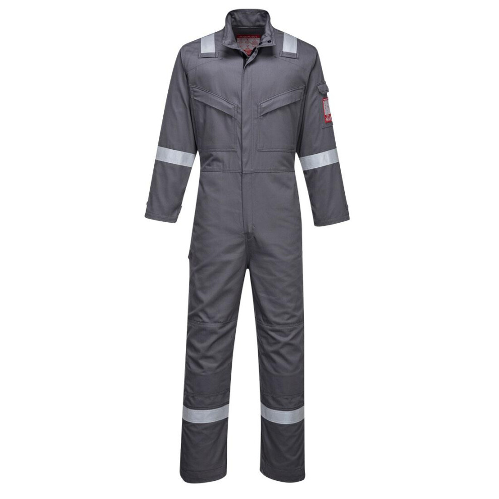 (3XL, Grey) Portwest Unisex Adult Bizflame Ultra Overalls