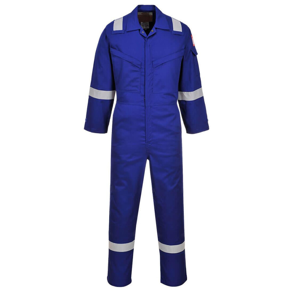 (50R, Royal Blue) Portwest Unisex Adult Araflame Overalls