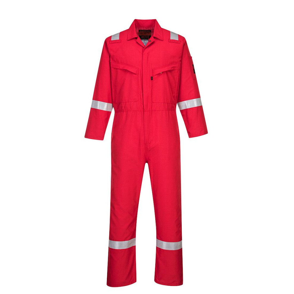 (44R, Red) Portwest Unisex Adult Araflame Overalls