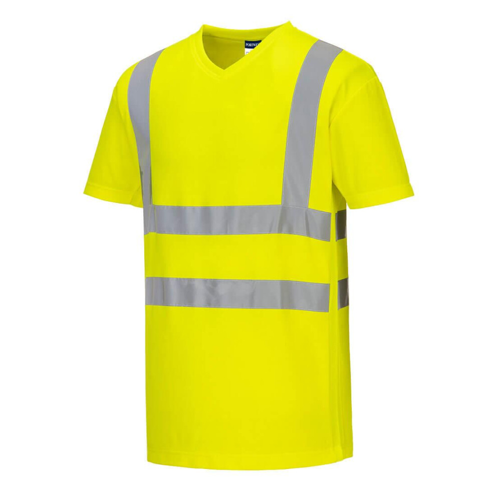 (3XL, Yellow) Portwest Mens Hi-Vis Mesh Insert T-Shirt