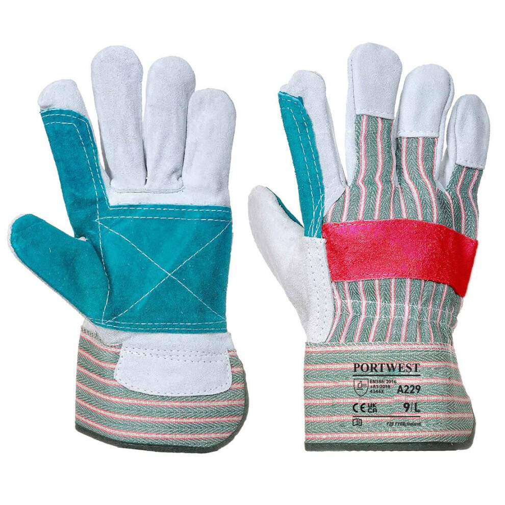 Portwest Unisex Adult A229 Classic Double Palm Leather Rigger Gloves