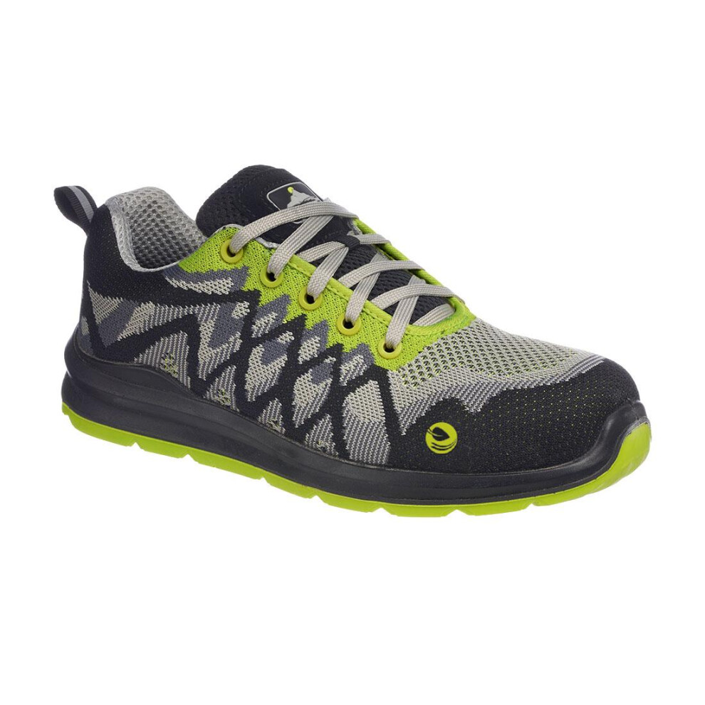 (10 UK, Black/Yellow) Portwest Mens Eco Friendly Compositelite Safety Trainers