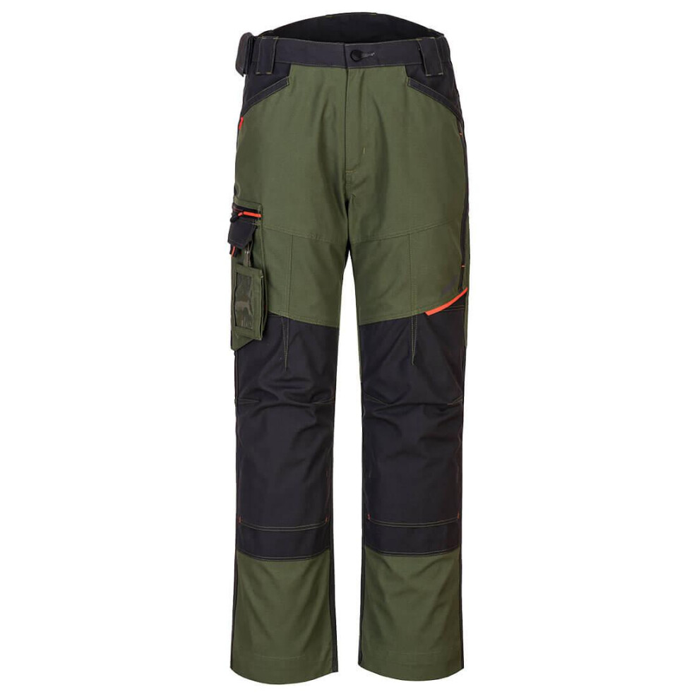 (40R, Olive Green) Portwest Mens WX3 Work Trousers