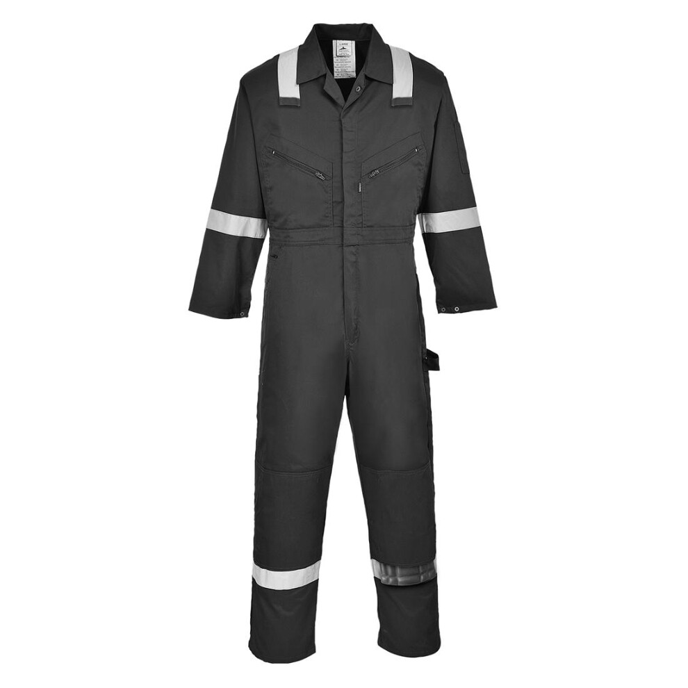 (XXL, Black) Portwest Unisex Adult Iona Overalls