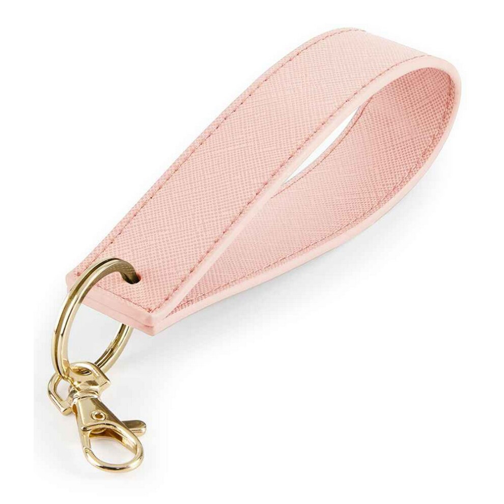 (One Size, Soft Pink) Bagbase Boutique Wristlet Keyring