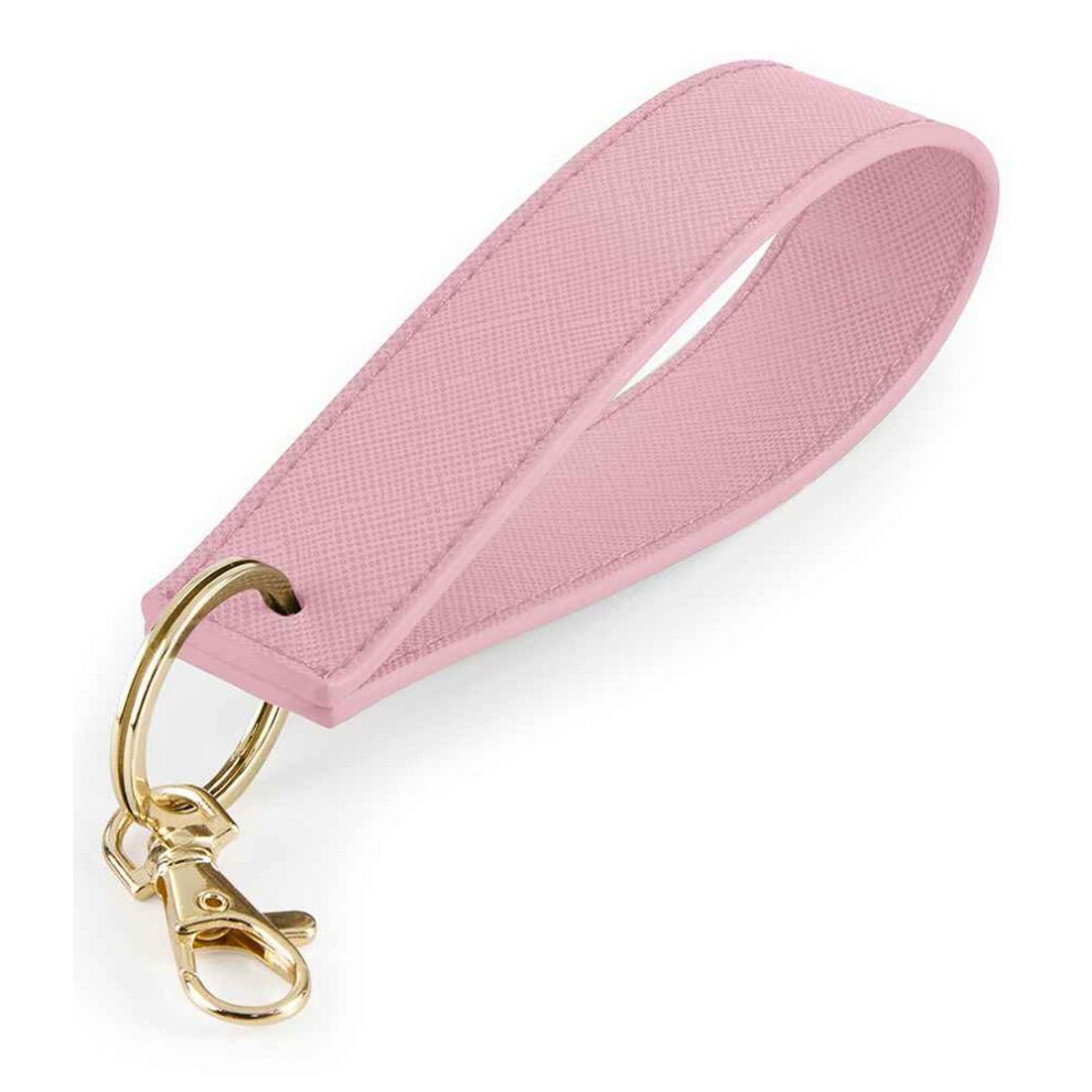 (One Size, Dusky Pink) Bagbase Boutique Wristlet Keyring