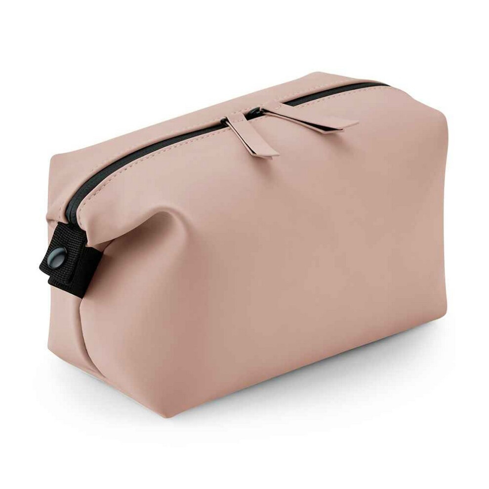 (One Size, Nude Pink) Bagbase Matte PU Toiletry Bag