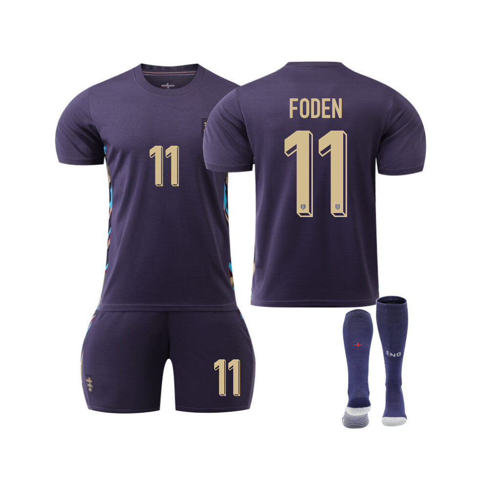 (26(140150CM)) High Quality 24/25 England Away FODEN 11 Training Suit