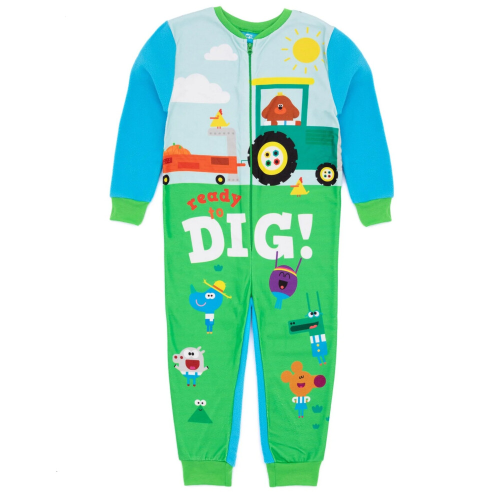 (18-24 Months, Blue/Green) Hey Duggee Childrens/Kids Ready To Dig Sleepsuit