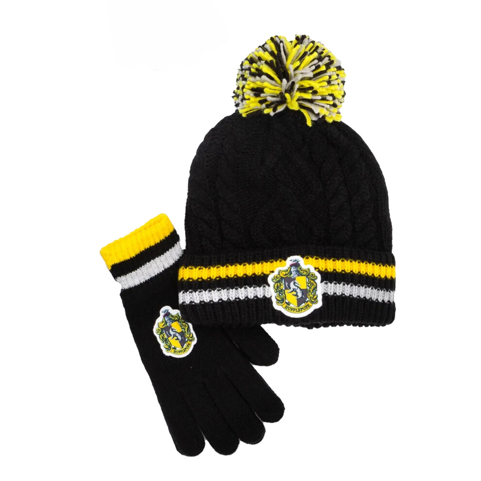 Harry Potter Childrens/Kids Hufflepuff Hat And Gloves Set