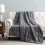 Living And Home Grey Cotton Weighted Blanket, 100x155cm, 3.5kg 1