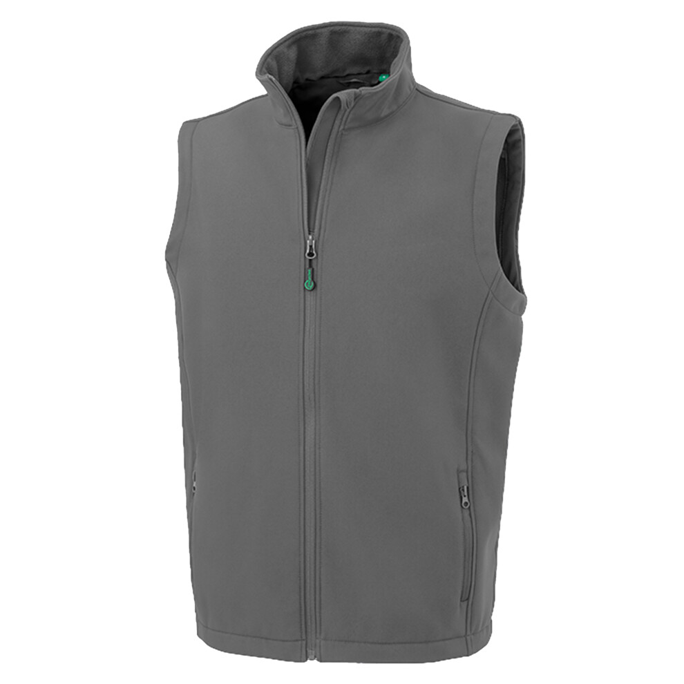 (S, Workguard Grey) Result Genuine Recycled Mens Softshell Printable Body Warmer