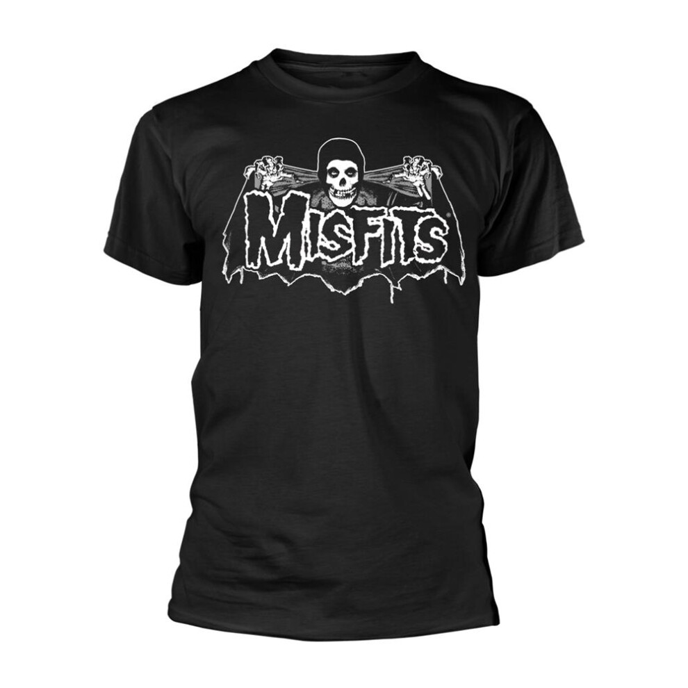 Men's Misfits Unisex Adult Batfiend Old School T-Shirt - Black - Size: 42/Regular