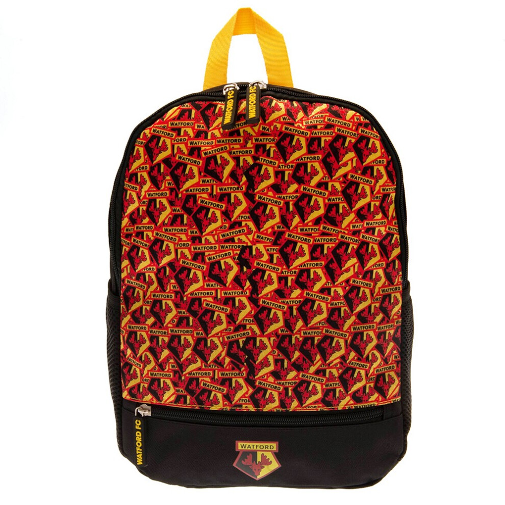 Watford Fc Unisex Black Backpack