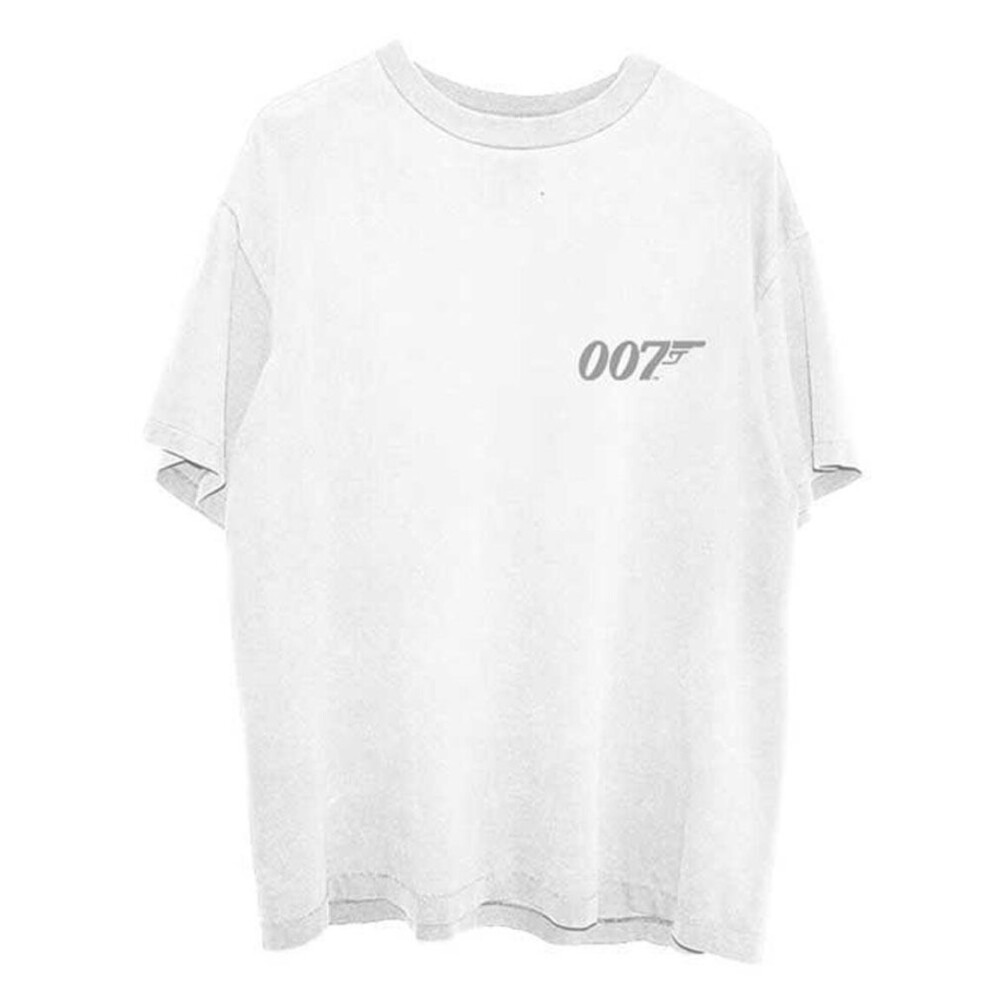 (S, White) James Bond Unisex Adult GoldenEye Japanese Poster T-Shirt