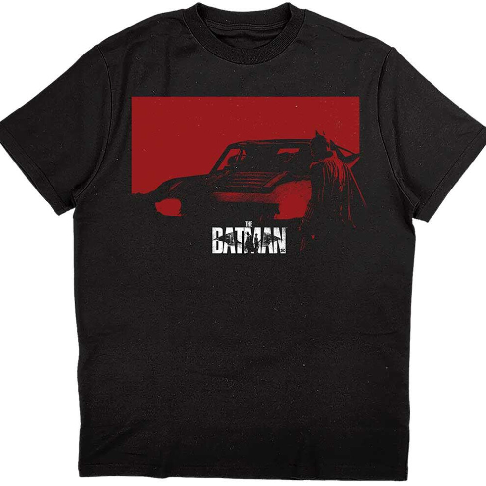 (XL, Black) Batman Unisex Adult Car Cotton T-Shirt