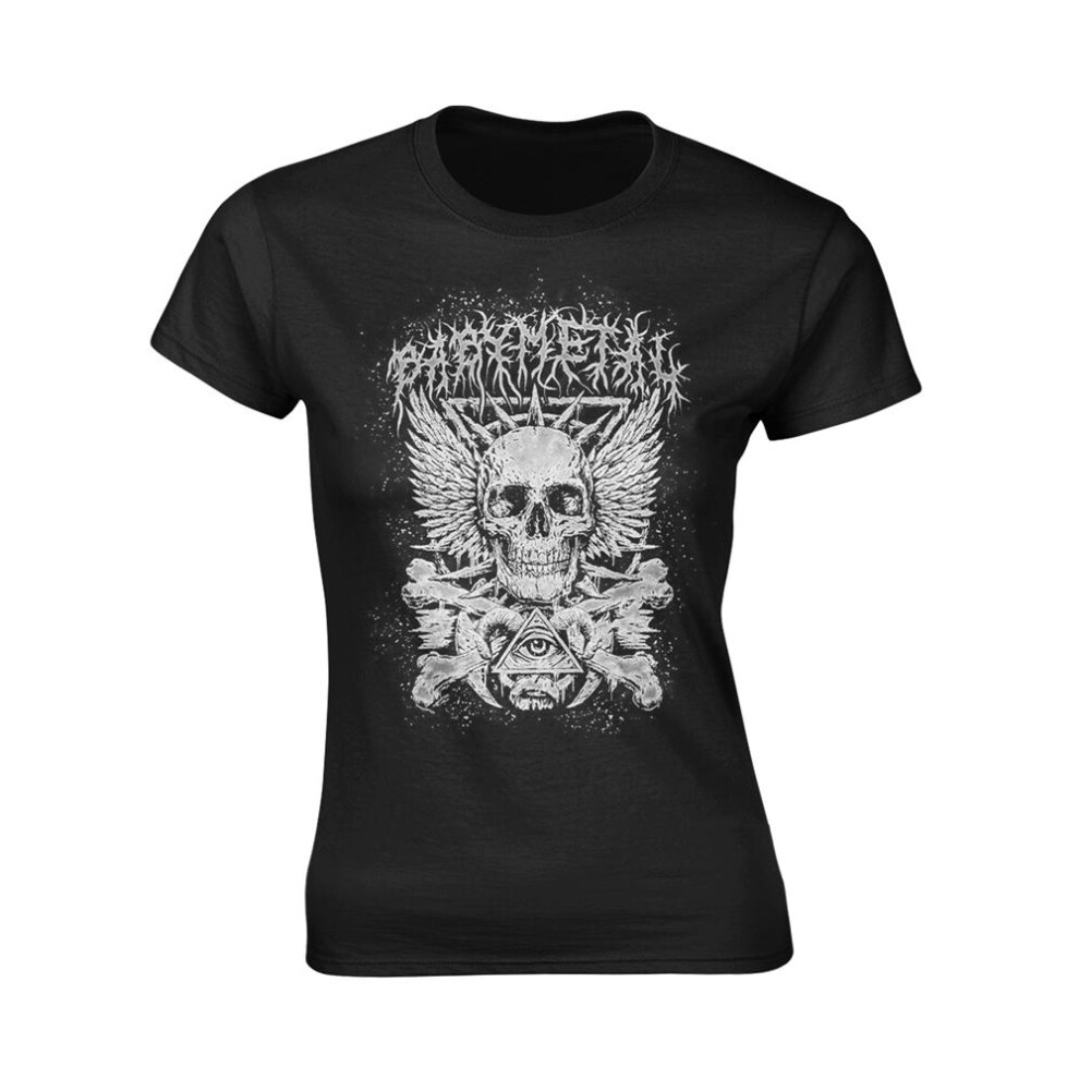 Babymetal Womens/Ladies Skull And Crossbones T-Shirt-image-OPC-PF6P72G-NEW