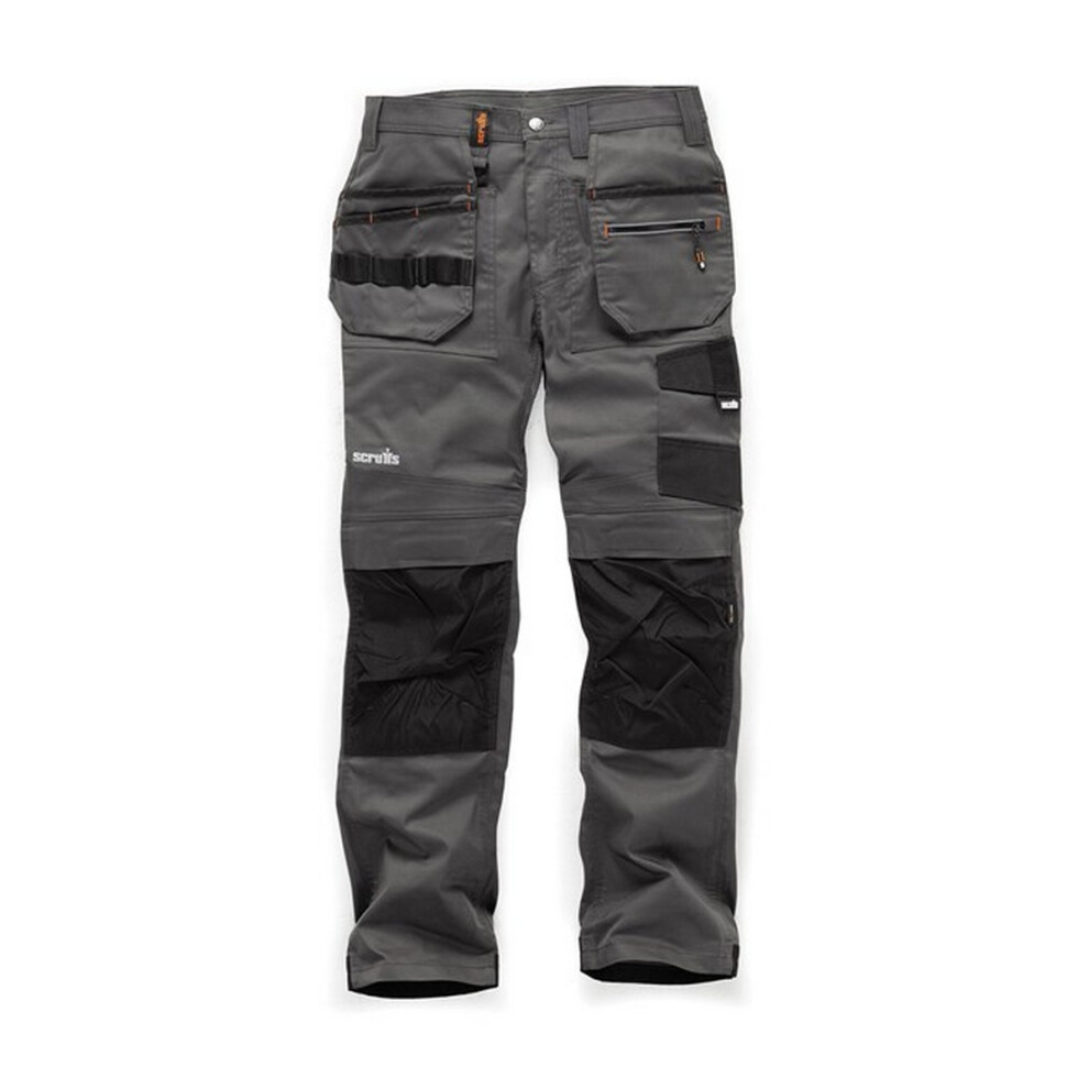 (34R, Graphite) Scruffs Mens Trade Work Trousers