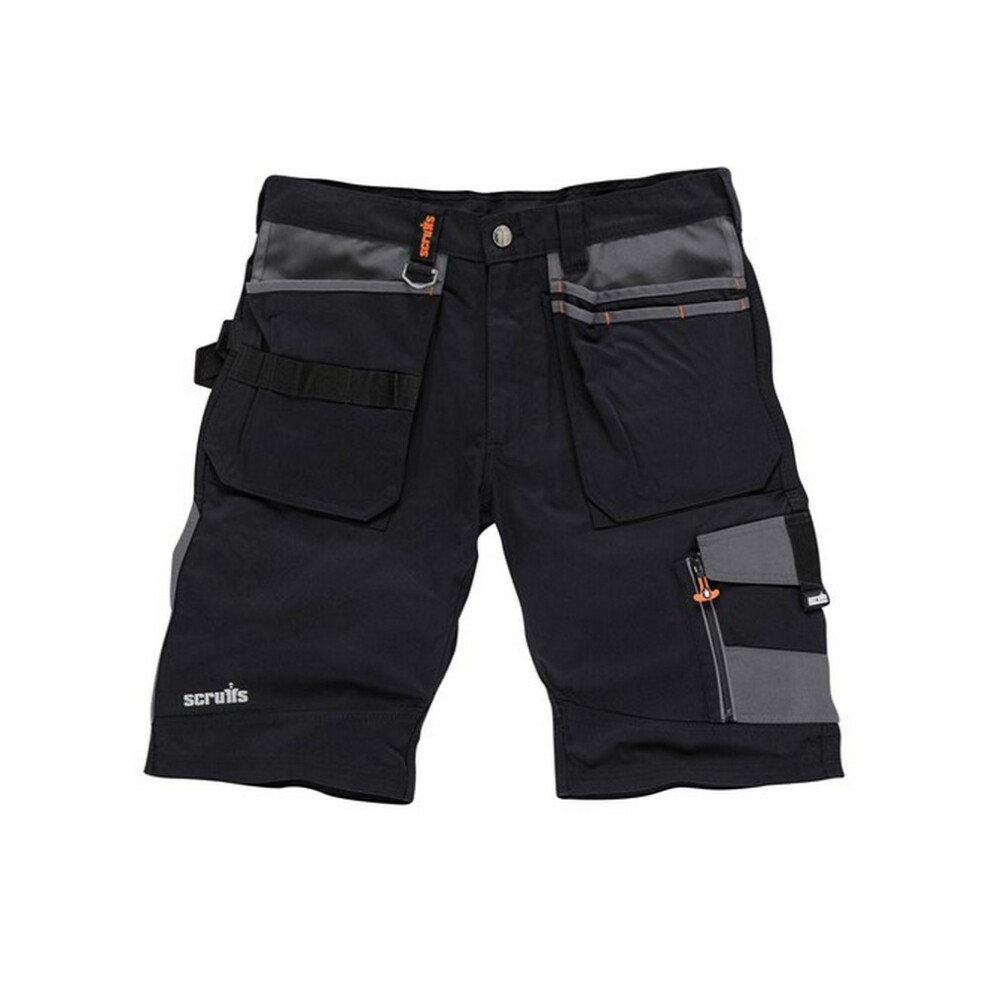 (40R, Black) Scruffs Mens Trade Shorts