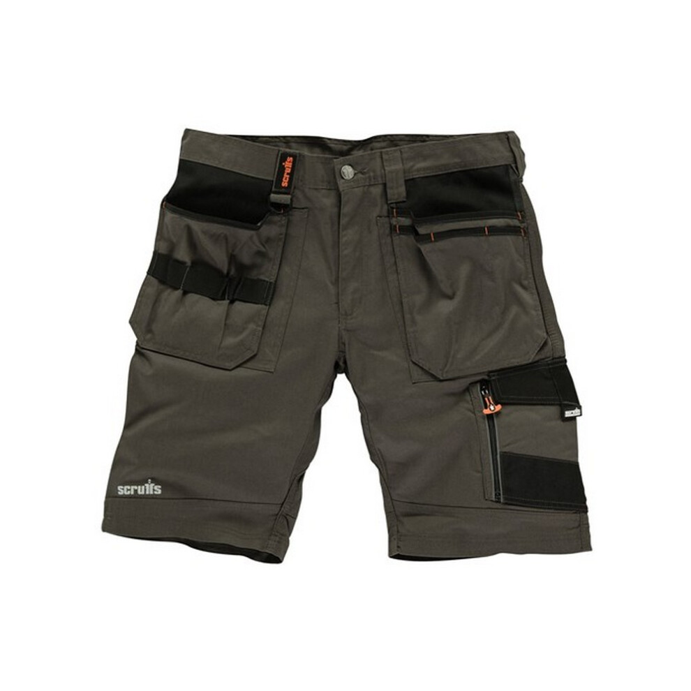 (30R, Slate) Scruffs Mens Trade Shorts