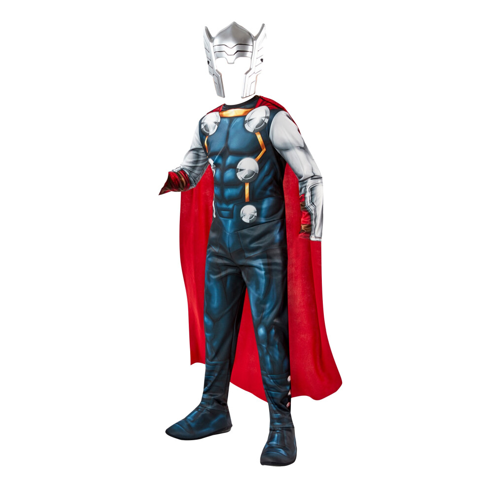 (L, Red/Blue/Silver) Marvel Avengers Childrens/Kids Thor Costume