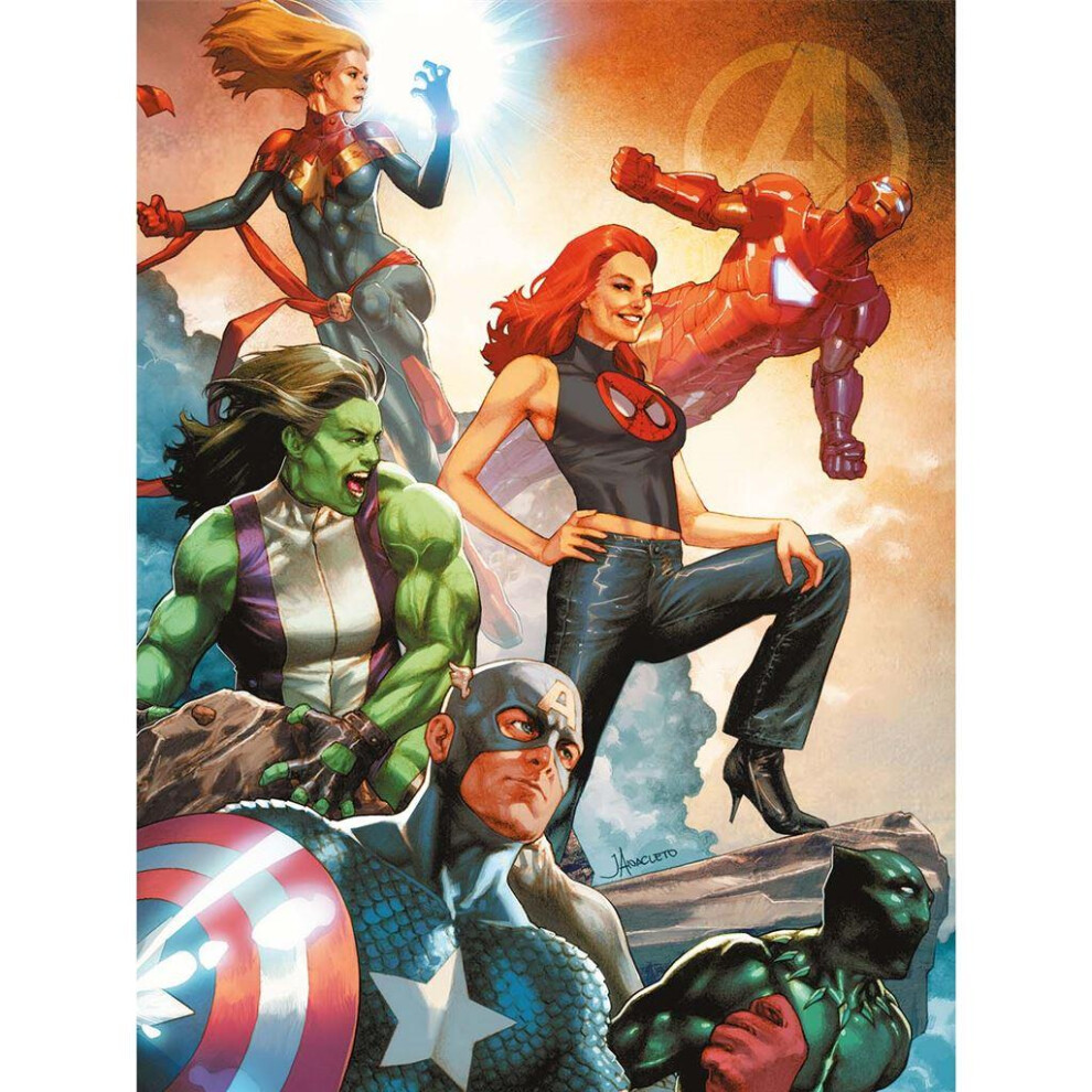 Avengers Dawn Of Battle Framed Canvas Print