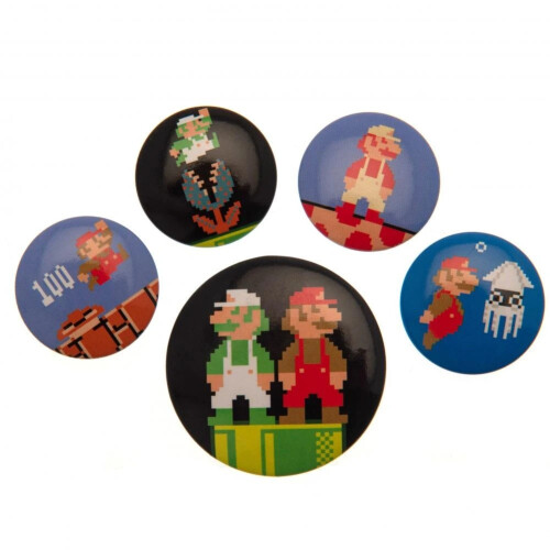 Super Mario Super Mario Badge Set (Pack of 5) 2
