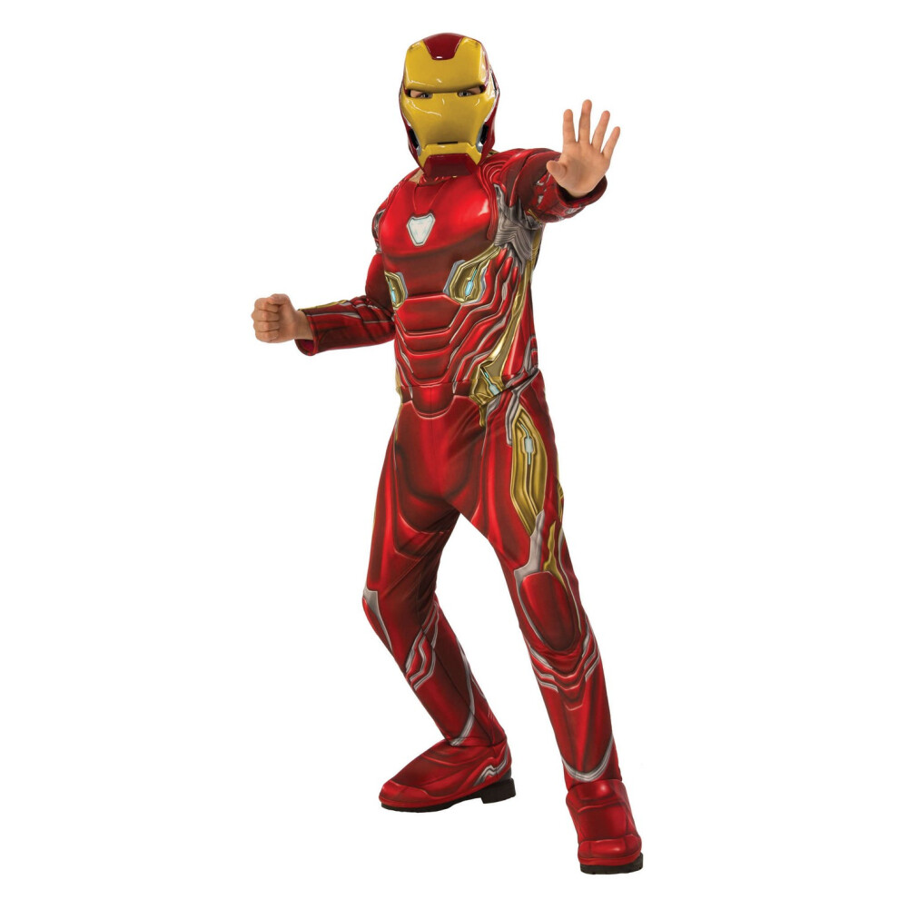 (3-4 Years, Red/Gold) Iron Man Childrens/Kids Deluxe Costume